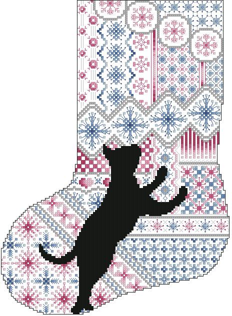 (image for) Cats And Stockings Snowflake